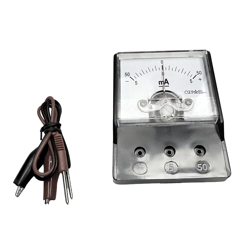 Grundskola milliammeter DC-ström:-5mA-0-5mA / -50mA-0-50mA