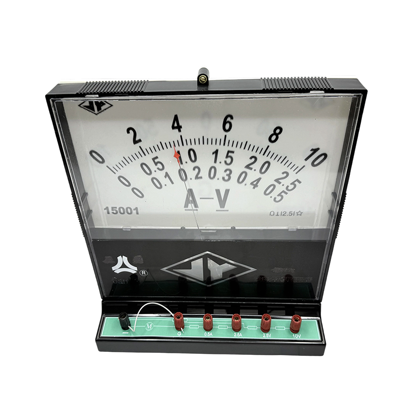 Undervisningsinstrument fysisk elektrisk krets experimentutrustning visar analog elektrisk amperemeter voltmeter