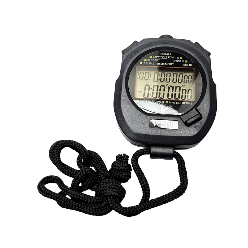 Dubbelrad 10-segments stoppur 0.01S stoppur timer / fysik / laboratorieinstrument