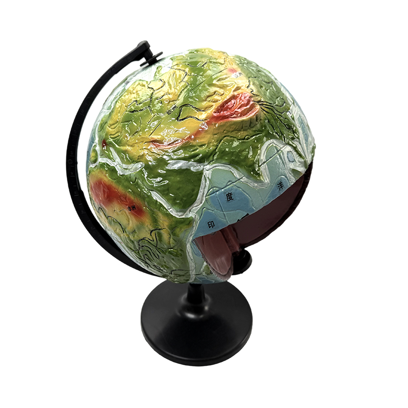Geografiutbildningsmodell, modell av jordens inre struktur, jordens inre struktur globmodell