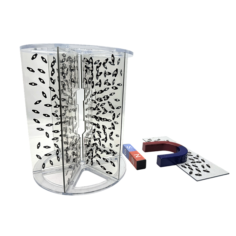 Stereoskopisk magnetisk induktionslinje demonstratorfysikexperimentell utrustning