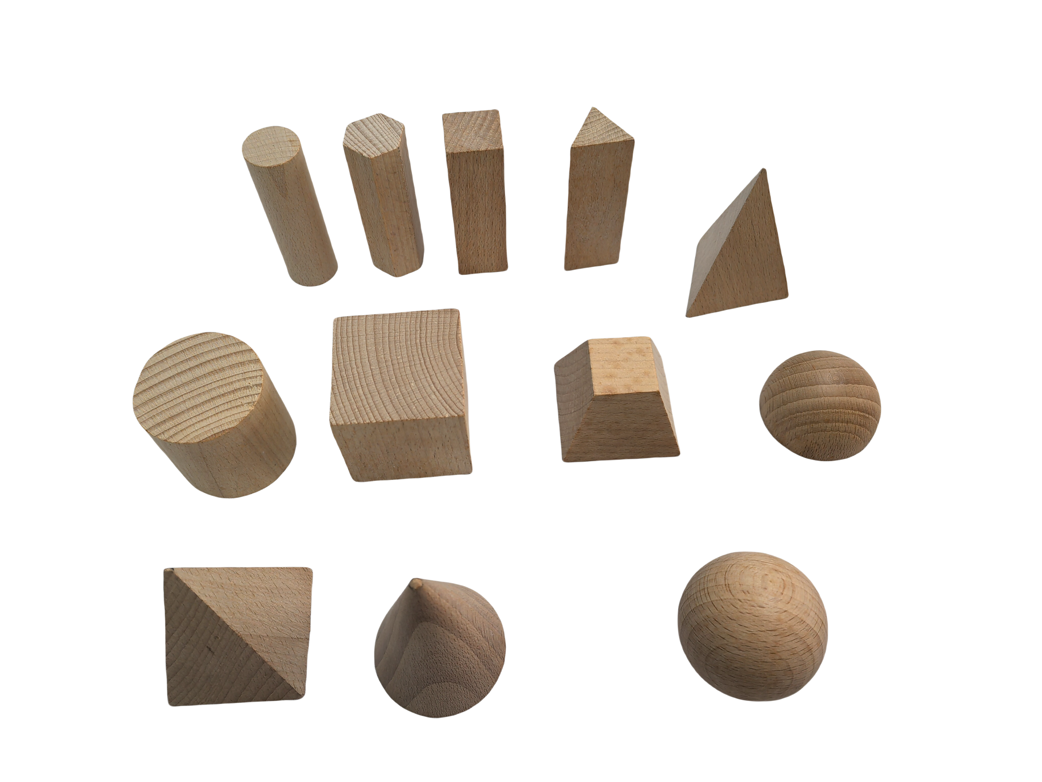 Geometriskt massivt träblock